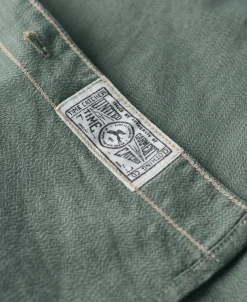 Best 1930s Jaspé Workshirt - Sage Long Sleeve Shirts | Shirts