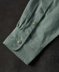 Best 1930s Jaspé Workshirt - Sage Long Sleeve Shirts | Shirts