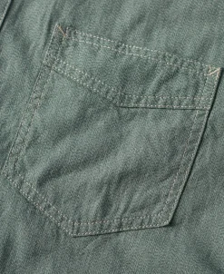 Best 1930s Jaspé Workshirt - Sage Long Sleeve Shirts | Shirts