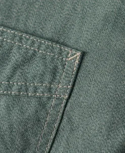 Best 1930s Jaspé Workshirt - Sage Long Sleeve Shirts | Shirts