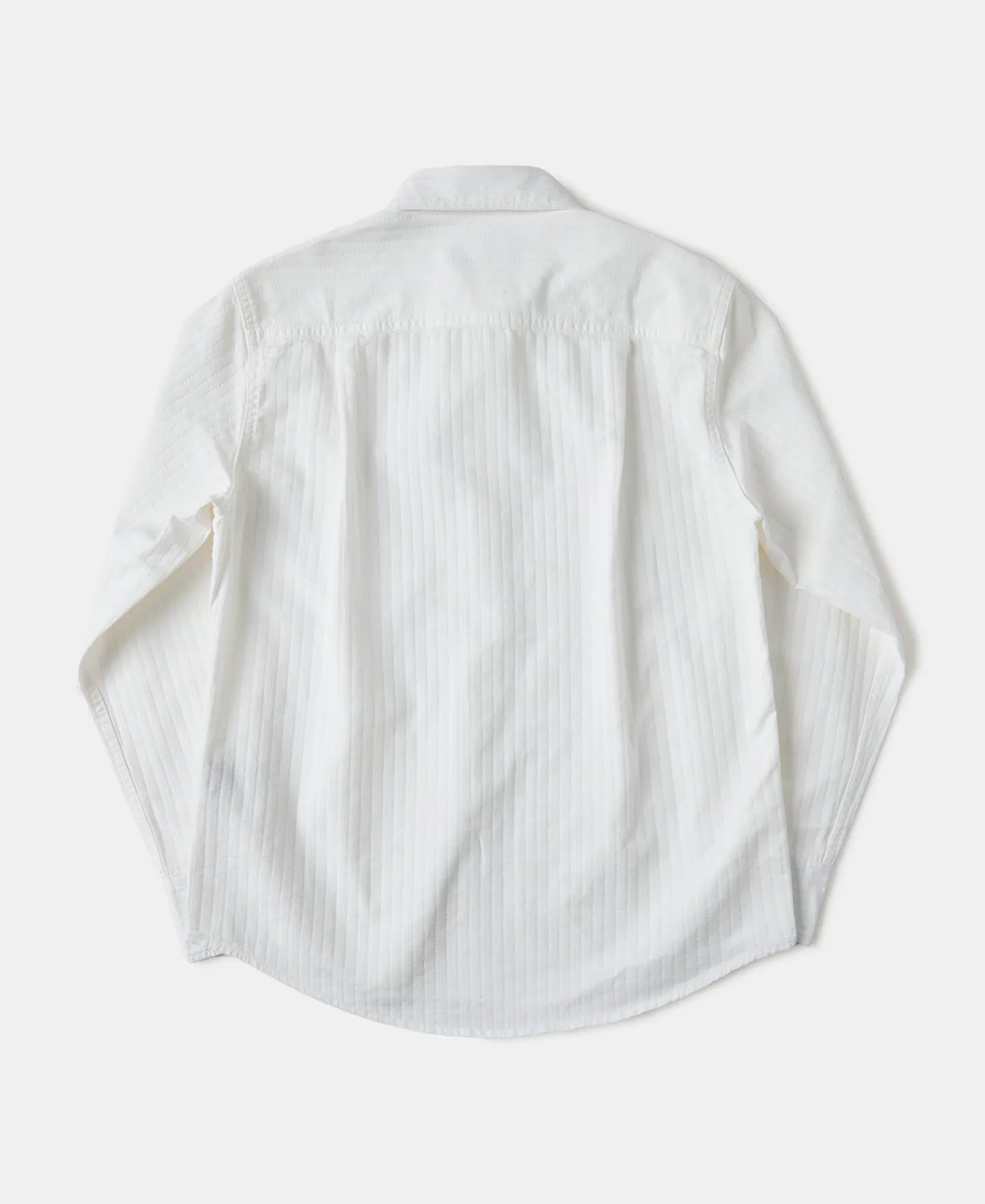 New 1920s Point Collar Jacquard Textured Dobby Shirt Long Sleeve Shirts | Shirts