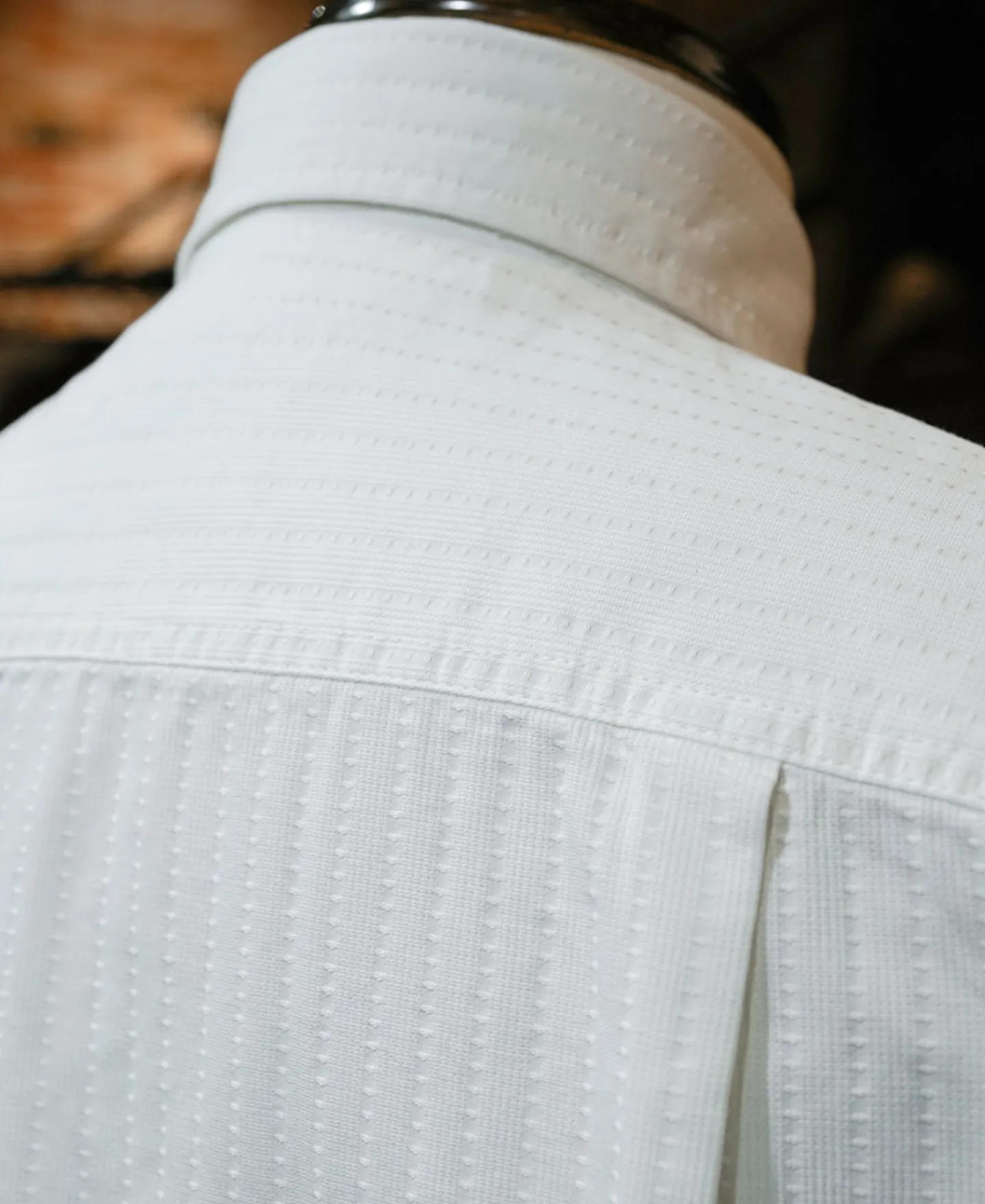New 1920s Point Collar Jacquard Textured Dobby Shirt Long Sleeve Shirts | Shirts