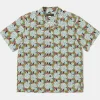 Sale 1940s Pop Art Aloha Shirt - Grass/Teal Short Sleeve Shirts | Shirts