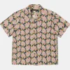 New 1940s Pop Art Aloha Shirt - Navy/Red Short Sleeve Shirts | Shirts
