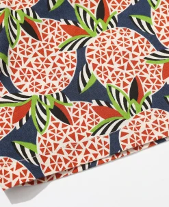 New 1940s Pop Art Aloha Shirt - Navy/Red Short Sleeve Shirts | Shirts