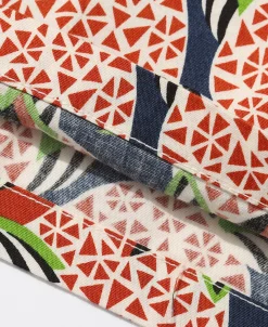 New 1940s Pop Art Aloha Shirt - Navy/Red Short Sleeve Shirts | Shirts