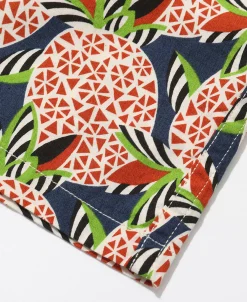 New 1940s Pop Art Aloha Shirt - Navy/Red Short Sleeve Shirts | Shirts