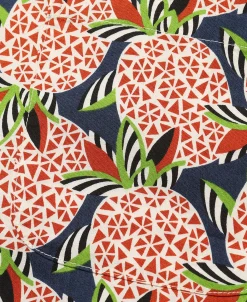 New 1940s Pop Art Aloha Shirt - Navy/Red Short Sleeve Shirts | Shirts