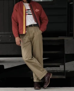 Clearance 1960s Racer Short Cut Jacket - Red Jackets&coats