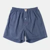 Best 1950s Retro Salt & Pepper Boxer Shorts - Royal Blue Tank Tops&vests&boxers