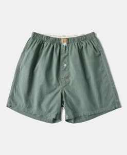 Hot 1950s Retro Salt & Pepper Boxer Shorts - Sage Tank Tops&vests&boxers