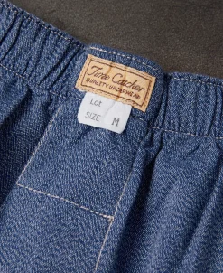 Best 1950s Retro Salt & Pepper Boxer Shorts - Royal Blue Tank Tops&vests&boxers