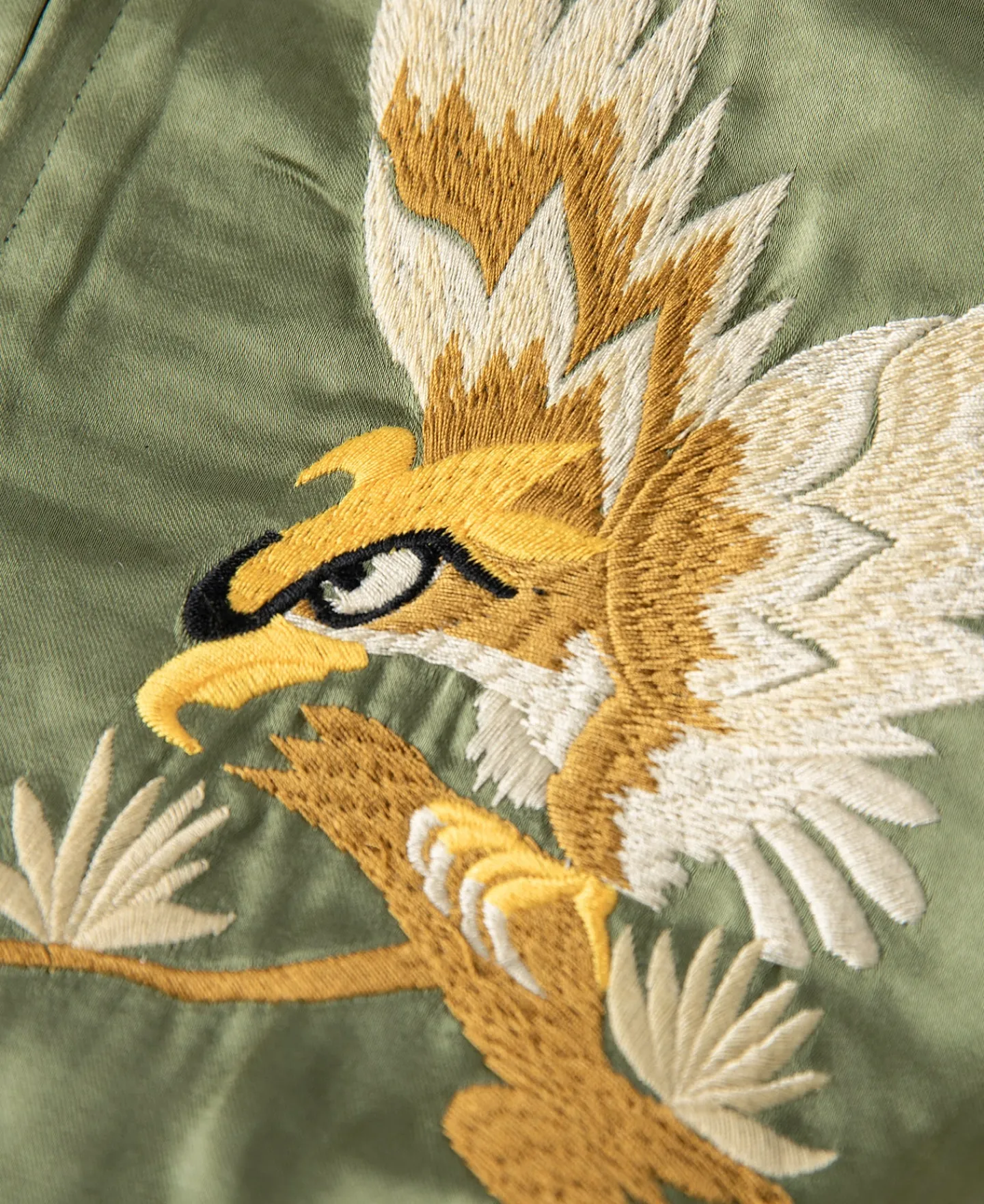 Sale 1950s Reversible Acetate Souvenir Jacket - Falcon × Tiger Jackets&coats