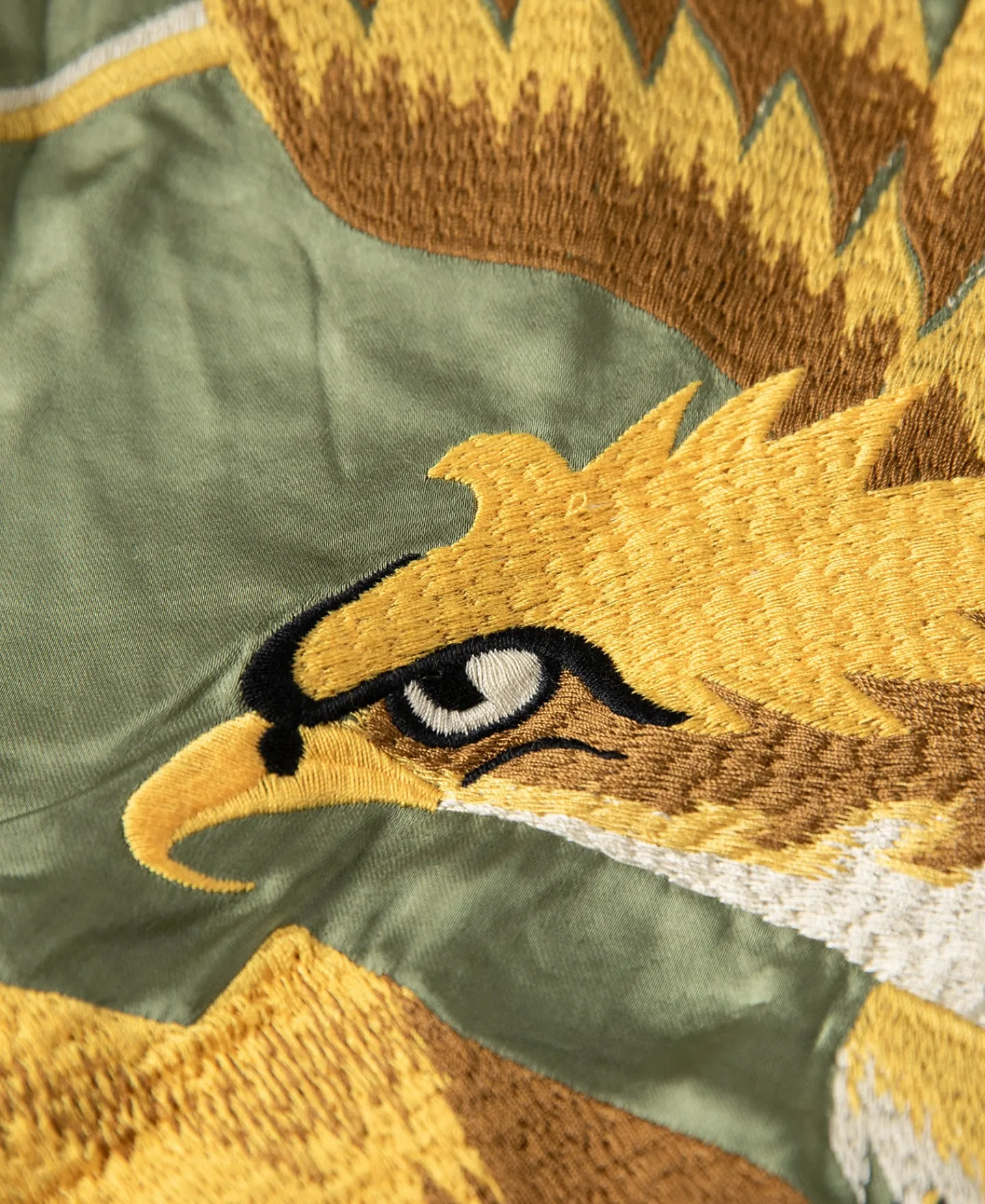 Sale 1950s Reversible Acetate Souvenir Jacket - Falcon × Tiger Jackets&coats