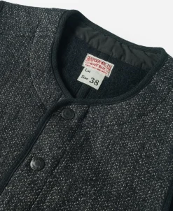 Fashion 1930s Salt & Pepper Beach Cloth Wool Vest Waistcoats