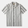 New 1940s Seersucker Stripe Shirt - White Short Sleeve Shirts | Shirts