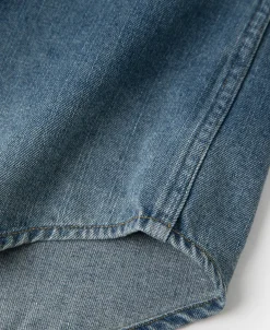 Best 1950s Slub Denim Western Shirt Denim | Long Sleeve Shirts