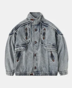 Outlet 1980s Snow Wash Denim Jacket Jackets&coats | Denim Jackets