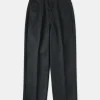New 1970s Straight-Leg Work Pants - Black Pants&trousers
