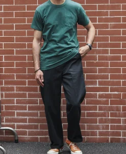 New 1970s Straight-Leg Work Pants - Black Pants&trousers