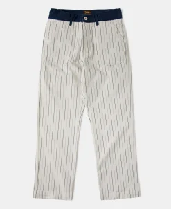 Online 1950s Striped Herringbone Milkman Trousers Pants&trousers