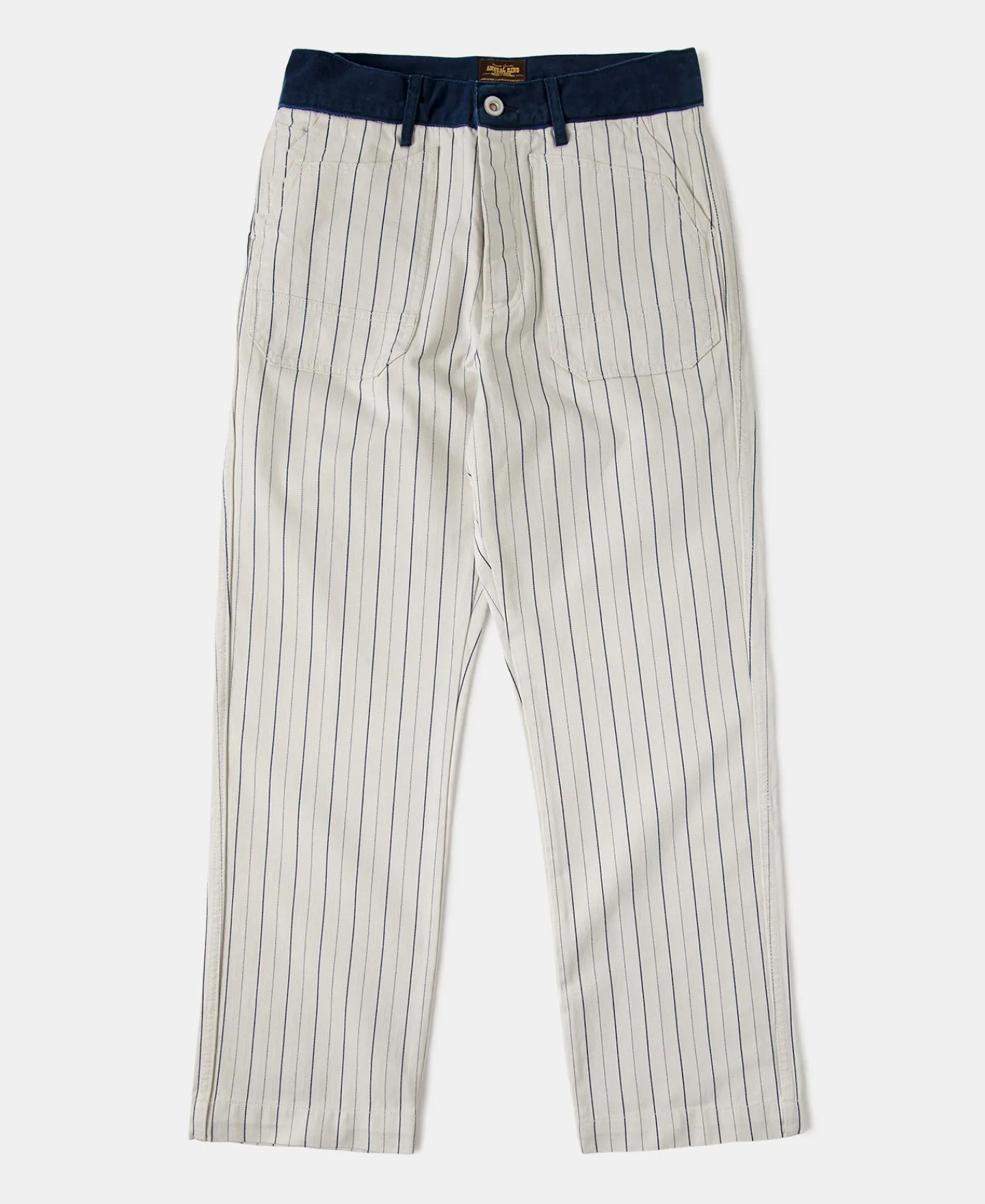 Online 1950s Striped Herringbone Milkman Trousers Pants&trousers