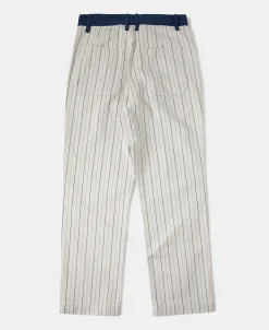 Online 1950s Striped Herringbone Milkman Trousers Pants&trousers