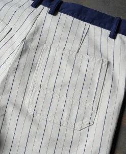 Online 1950s Striped Herringbone Milkman Trousers Pants&trousers