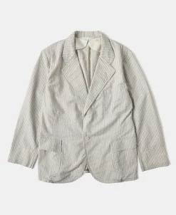 Discount 1950s Striped Seersucker Suit Jacket Jackets&coats