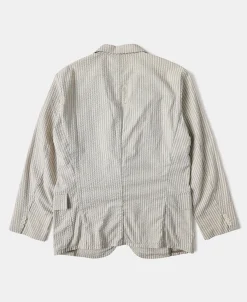 Discount 1950s Striped Seersucker Suit Jacket Jackets&coats