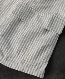Discount 1950s Striped Seersucker Suit Jacket Jackets&coats