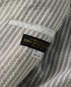 Discount 1950s Striped Seersucker Suit Jacket Jackets&coats