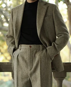 Hot 1930s Tweed Casual Suit Jacket Jackets&coats