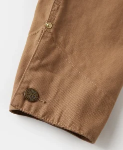 Fashion 1950s Utility Chore Jacket - Light Brown Jackets&coats