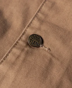 Fashion 1950s Utility Chore Jacket - Light Brown Jackets&coats