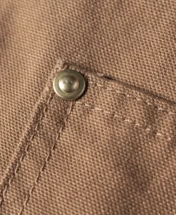 Fashion 1950s Utility Chore Jacket - Light Brown Jackets&coats