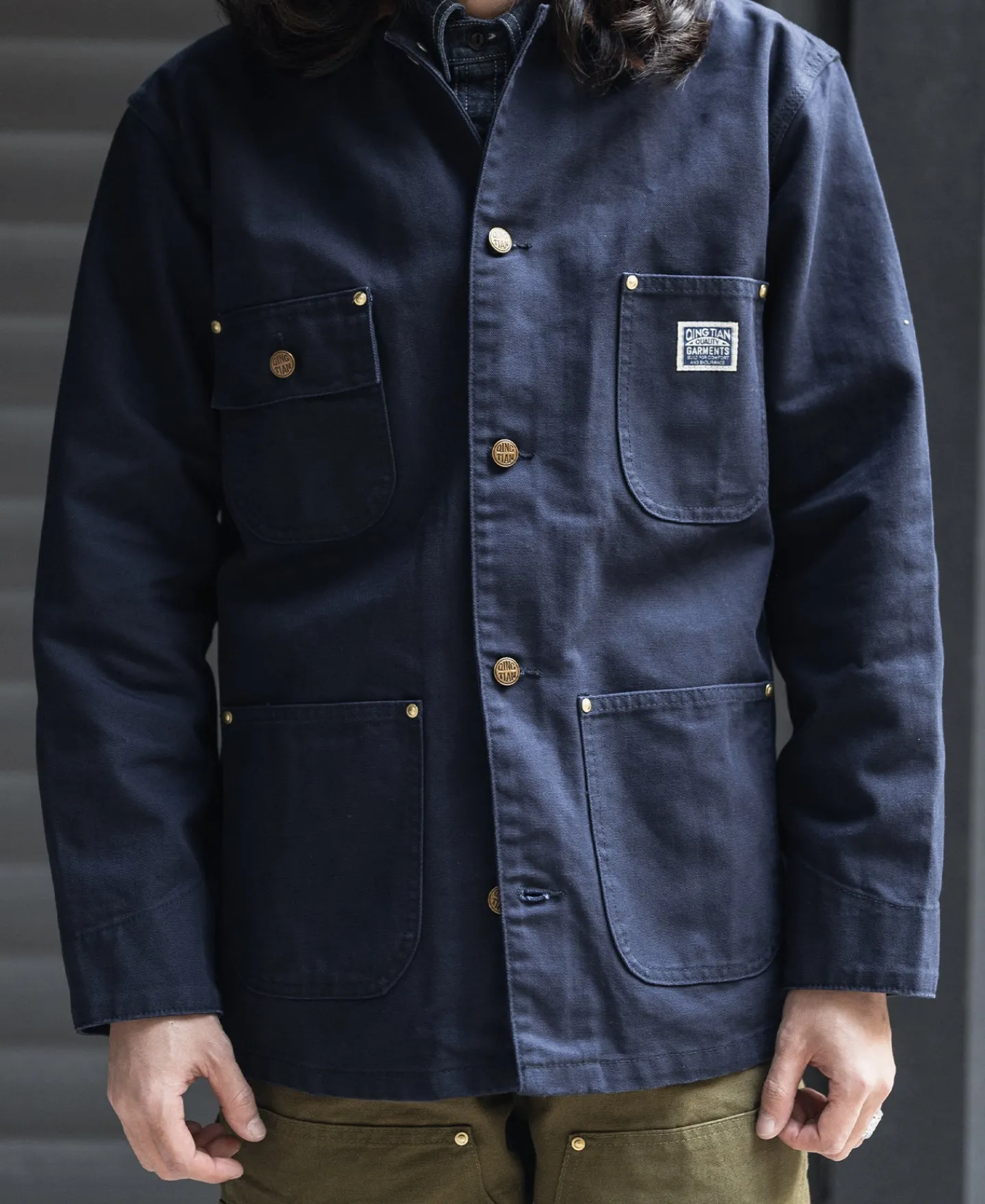 Sale 1950s Utility Chore Jacket - Navy Jackets&coats
