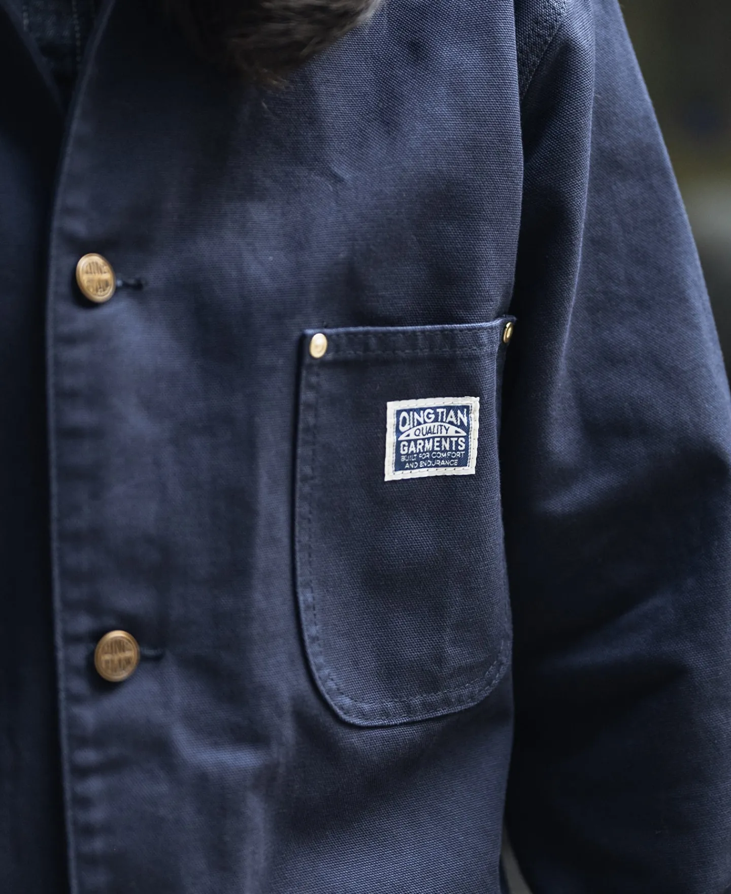Sale 1950s Utility Chore Jacket - Navy Jackets&coats