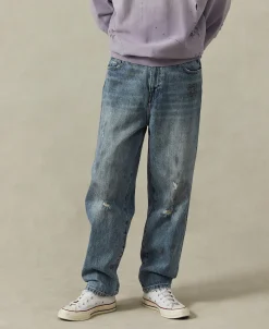 Clearance 1960s Washed Denim Trousers - Repaired Edition Jeans | Denim