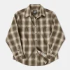 Hot 1950s Western Shadow Plaid Workshirt - Yellow Long Sleeve Shirts | Shirts