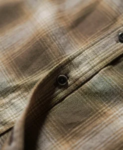 Hot 1950s Western Shadow Plaid Workshirt - Yellow Long Sleeve Shirts | Shirts