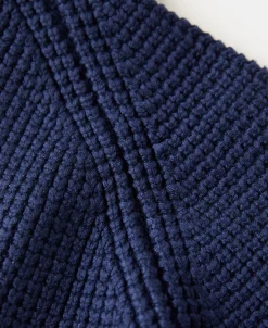 Fashion Shawl Collar Raglan Sleeve Wool Cardigan - Navy Blue Knitwear&sweaters