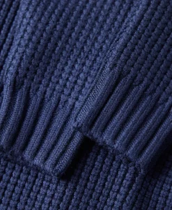 Fashion Shawl Collar Raglan Sleeve Wool Cardigan - Navy Blue Knitwear&sweaters