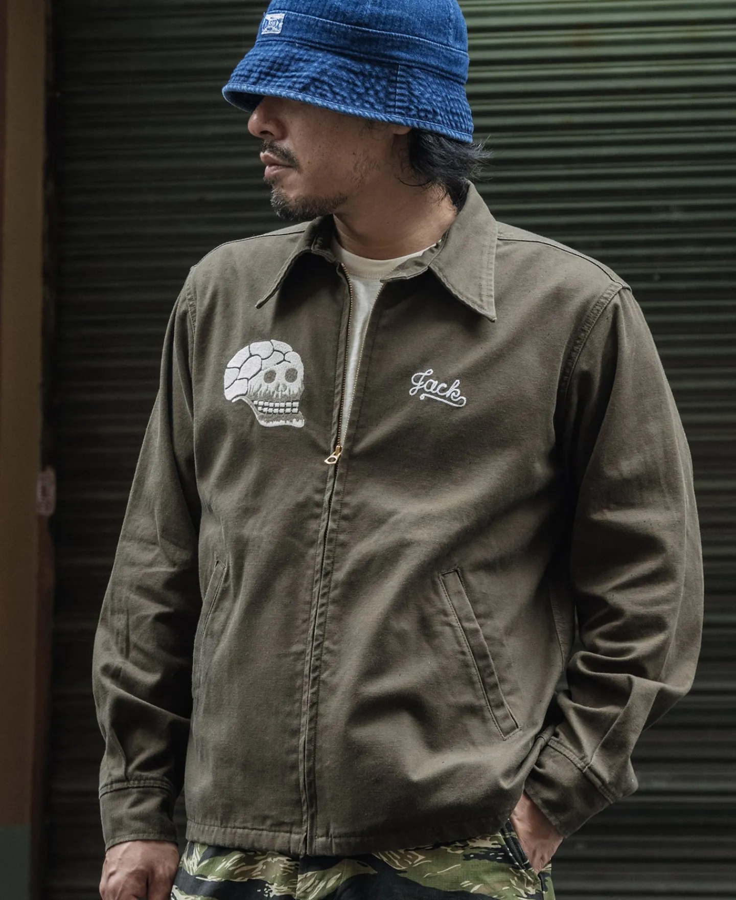 Outlet Skull Embroidery Vietnam Souvenir Jacket Jackets&coats