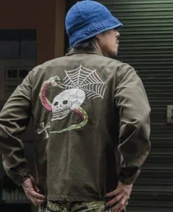 Outlet Skull Embroidery Vietnam Souvenir Jacket Jackets&coats