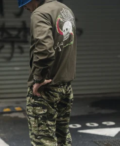 Outlet Skull Embroidery Vietnam Souvenir Jacket Jackets&coats