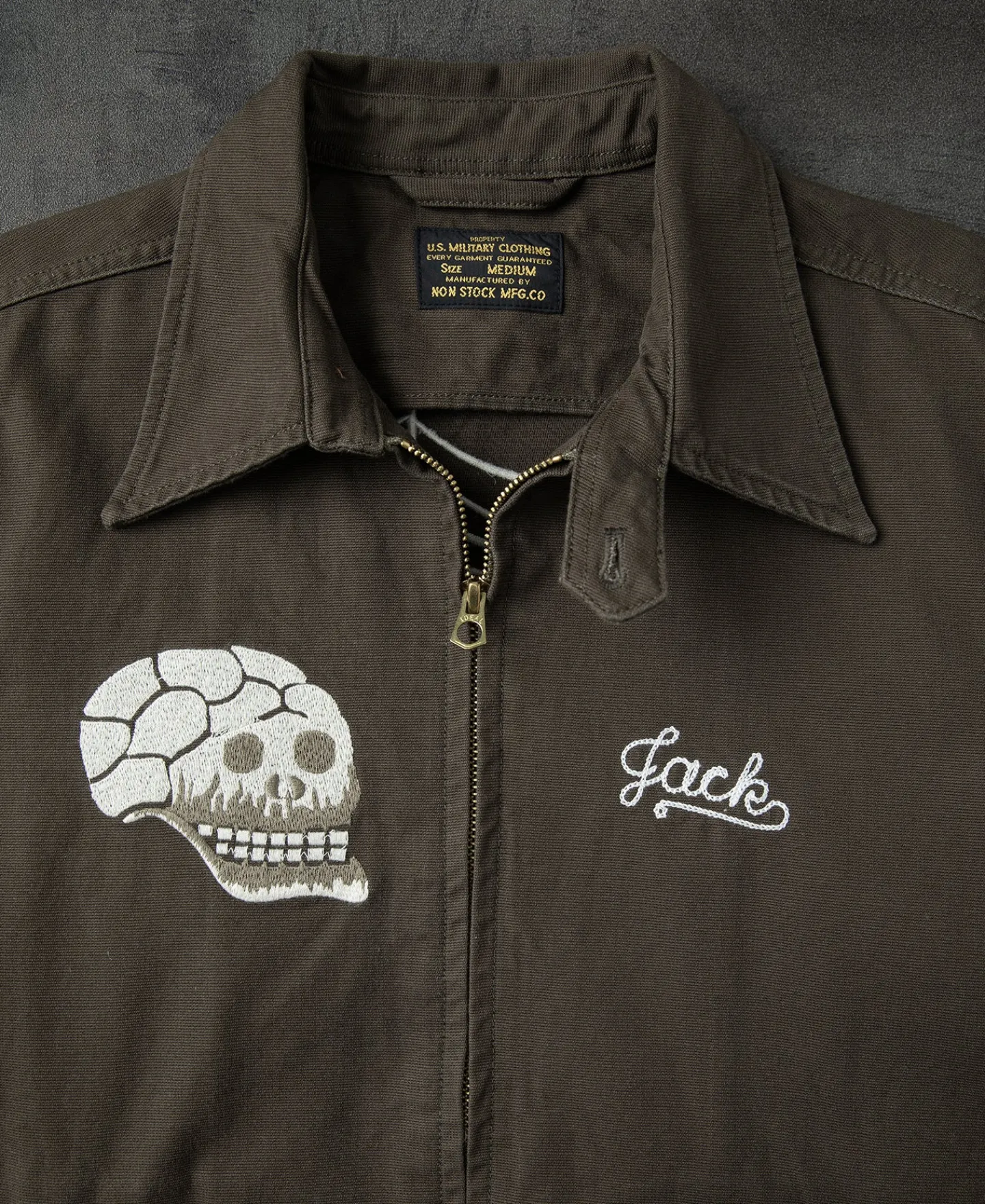 Outlet Skull Embroidery Vietnam Souvenir Jacket Jackets&coats