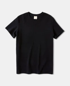 Best Slim Fit Crew Neck T-Shirt - Black Short Sleeve T-Shirts | T-shirts