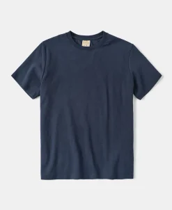 Clearance Slim Fit Crew Neck T-Shirt - Navy Short Sleeve T-Shirts | T-shirts
