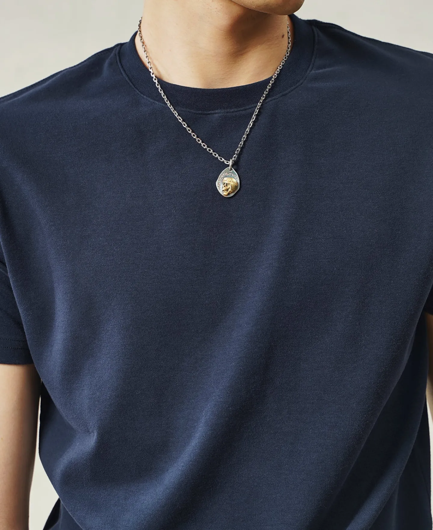 Clearance Slim Fit Crew Neck T-Shirt - Navy Short Sleeve T-Shirts | T-shirts